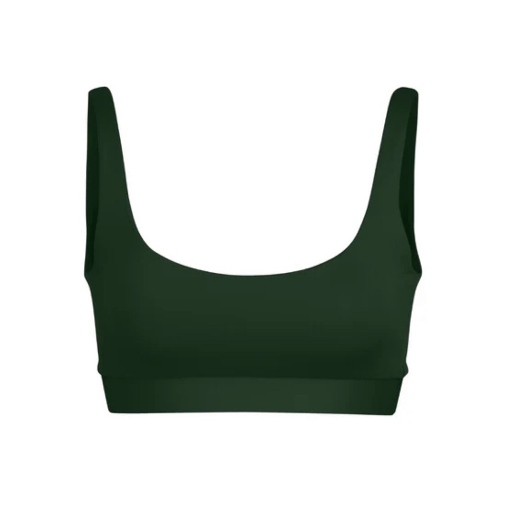 Left On Friday Double Scoop Swim Top XL Palm